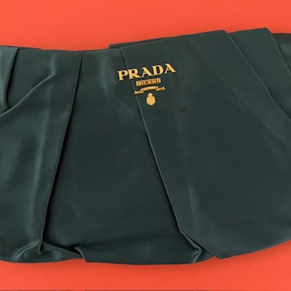 Vintage Prada Satin Clutch